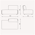 Модуль конечный левый ENZA HOME Коллекция PANNA (ПАННА) арт. EH74950 EH74950