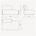 Модуль конечный правый ENZA HOME Коллекция PANNA (ПАННА) арт. EH74973 EH74973