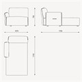 Лаунж модуль левый ENZA HOME Коллекция PANNA (ПАННА) арт. EH74996 EH74996