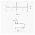 Диван кровать трехместный ENZA HOME Коллекция NUVOLA (НУВОЛА) арт. EH75360 EH75360
