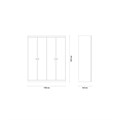 Шкаф с дверцами 4 двери ENZA HOME MISTRAL EH30667 EH30667 - фото 81627 Шкаф с дверцами 4 двери ENZA HOME MISTRAL EH30667 EH30667 - фото 81627