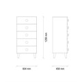 Комод высокий ENZA HOME Коллекция ORLANDO (ОРЛАНДО) арт. EH24293 EH24293