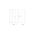 Шкаф с дверцами 3 двери ENZA HOME Коллекция SONA (СОНА) арт. EH56230 EH56230